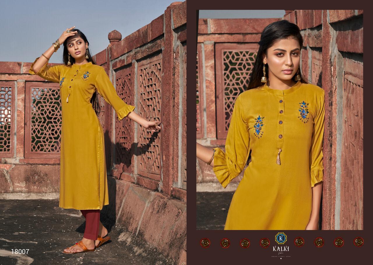 Kalki Fashion Present Pehchan Designer Kurtis Catalogue.