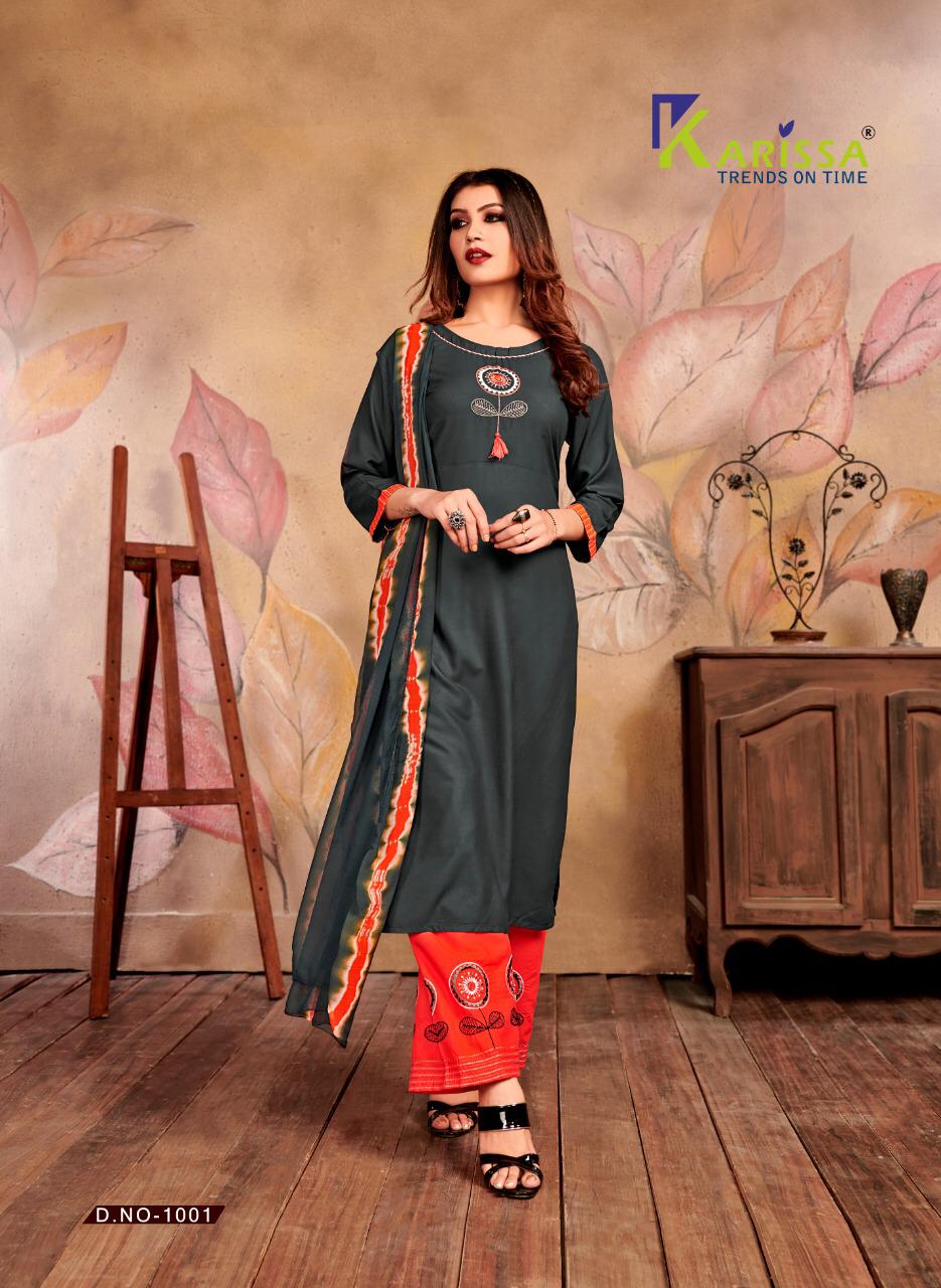 Karissa Present Chunariya Designer Top And Plazzo With Dupatta Catalogue