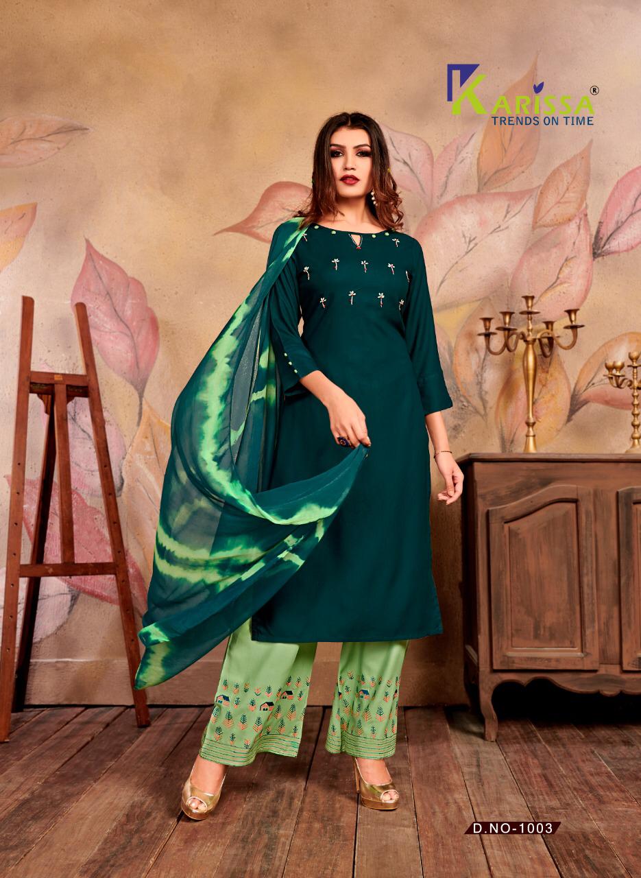 Karissa Present Chunariya Designer Top And Plazzo With Dupatta Catalogue