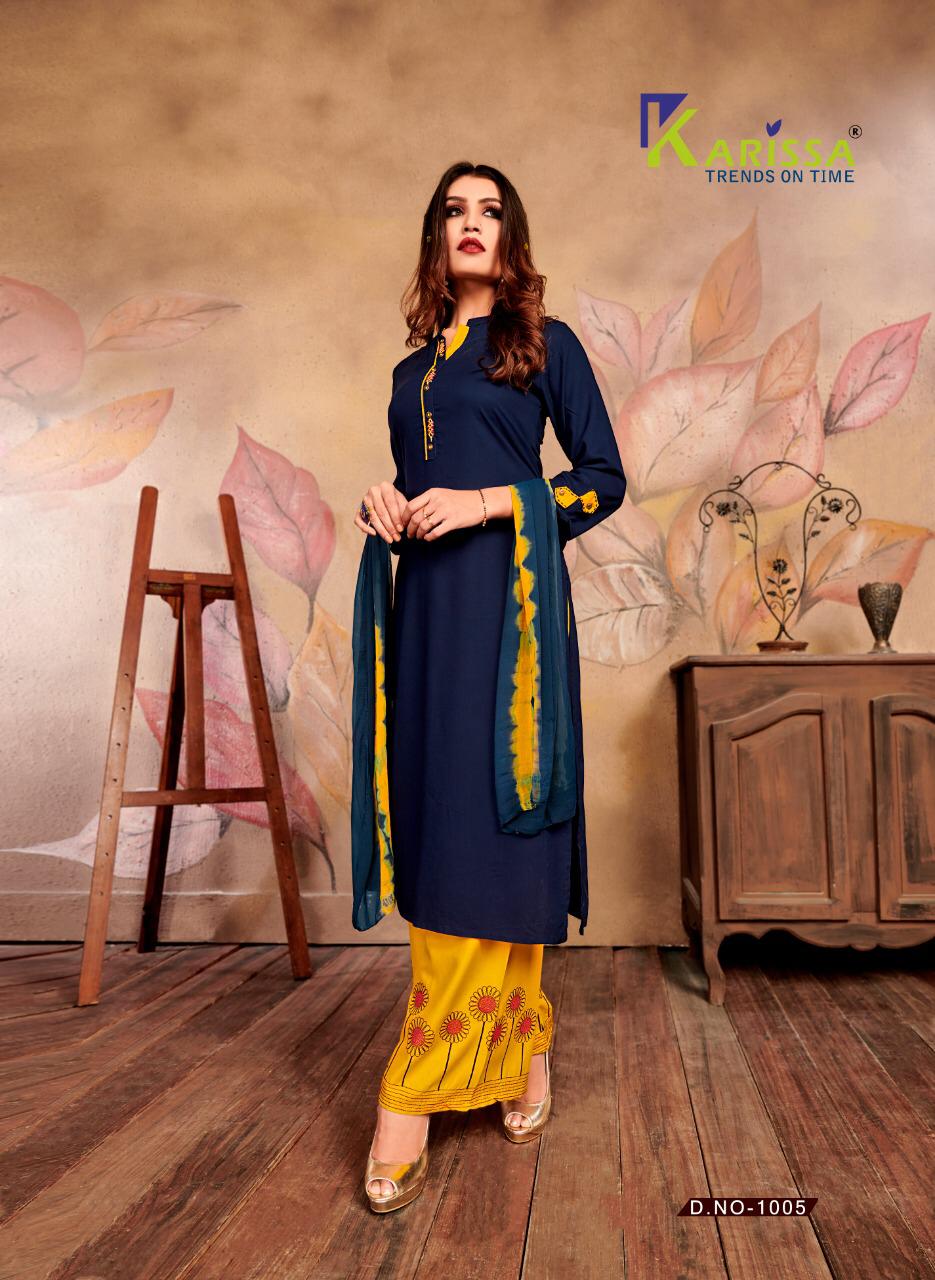 Karissa Present Chunariya Designer Top And Plazzo With Dupatta Catalogue