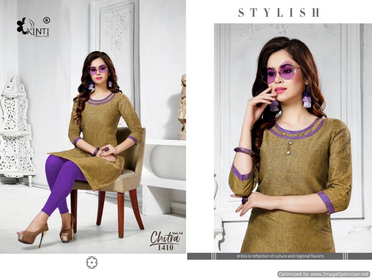 Kinti By Chitra Vol 14 Handloom Cotton Kurti Collection