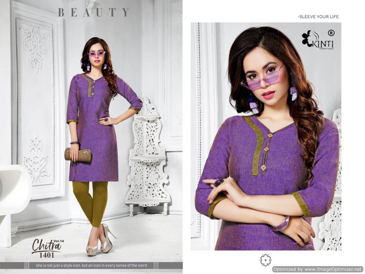 Kinti By Chitra Vol 14 Handloom Cotton Kurti Collection