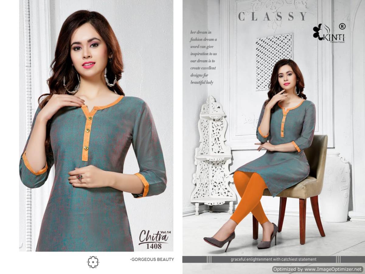 Kinti By Chitra Vol 14 Handloom Cotton Kurti Collection