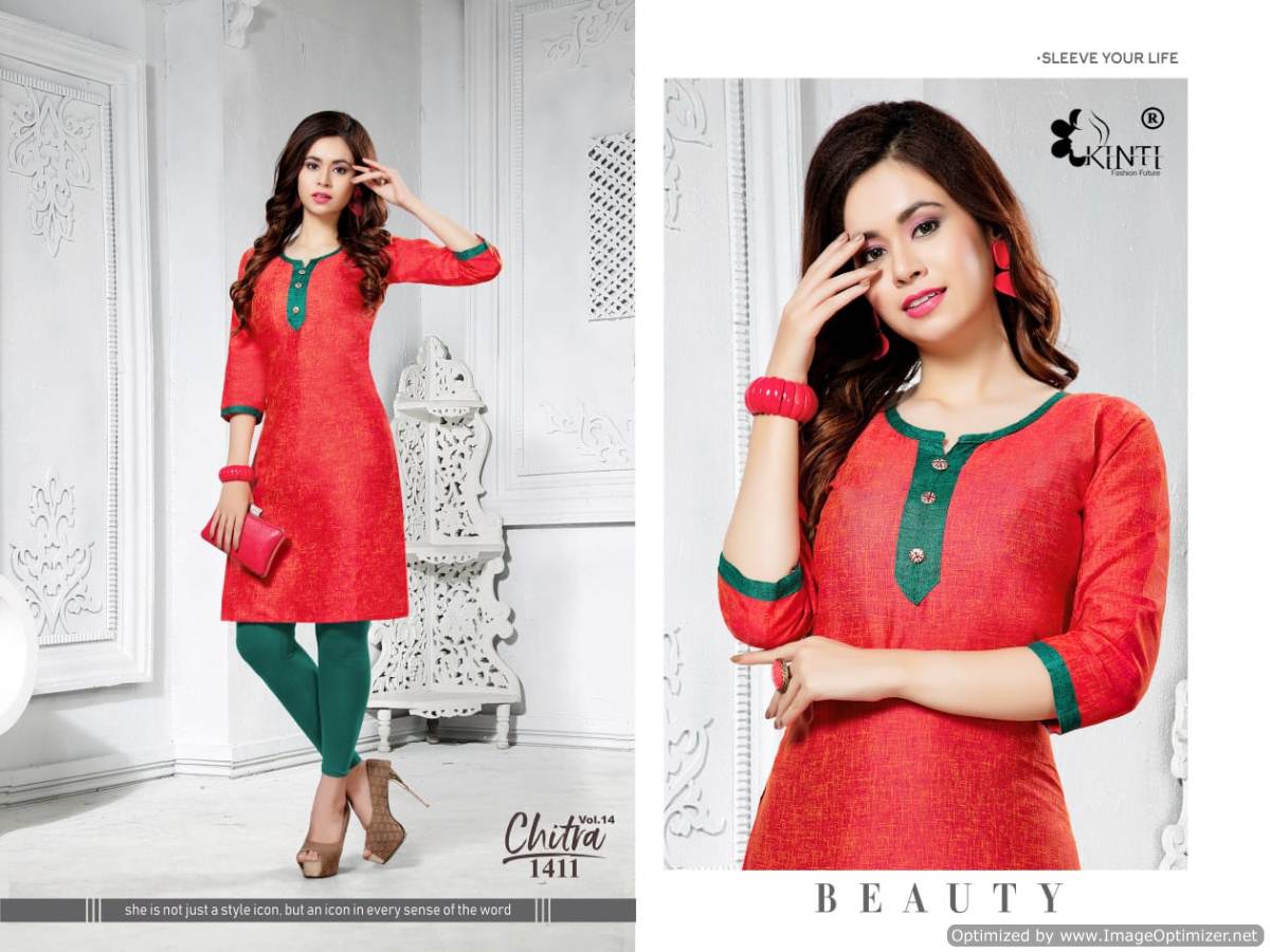 Kinti By Chitra Vol 14 Handloom Cotton Kurti Collection