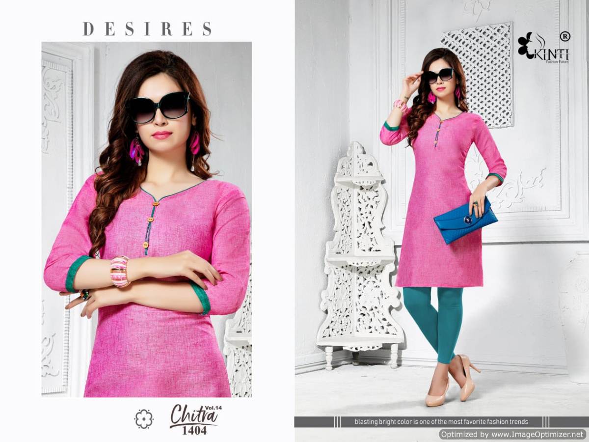 Kinti By Chitra Vol 14 Handloom Cotton Kurti Collection