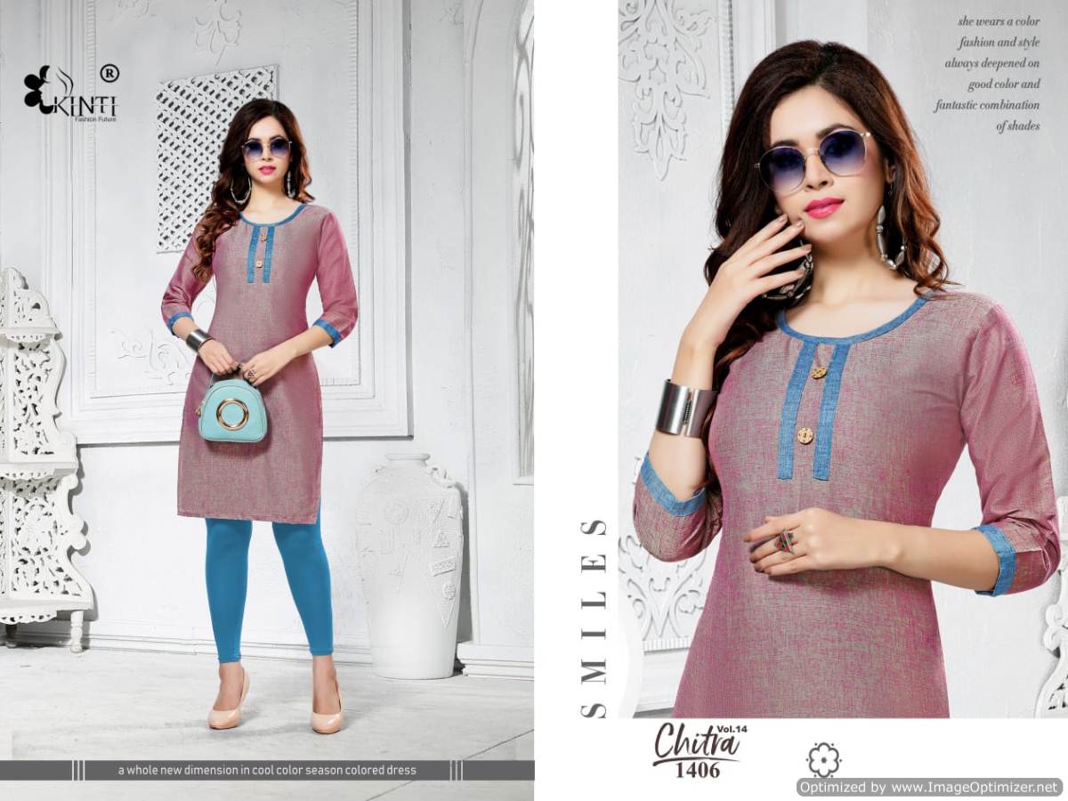 Kinti By Chitra Vol 14 Handloom Cotton Kurti Collection