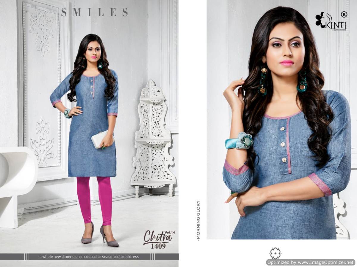 Kinti By Chitra Vol 14 Handloom Cotton Kurti Collection