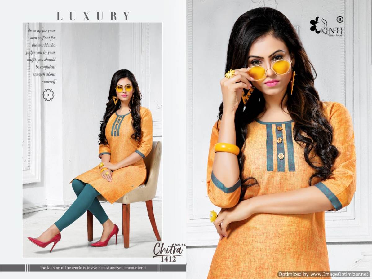 Kinti By Chitra Vol 14 Handloom Cotton Kurti Collection