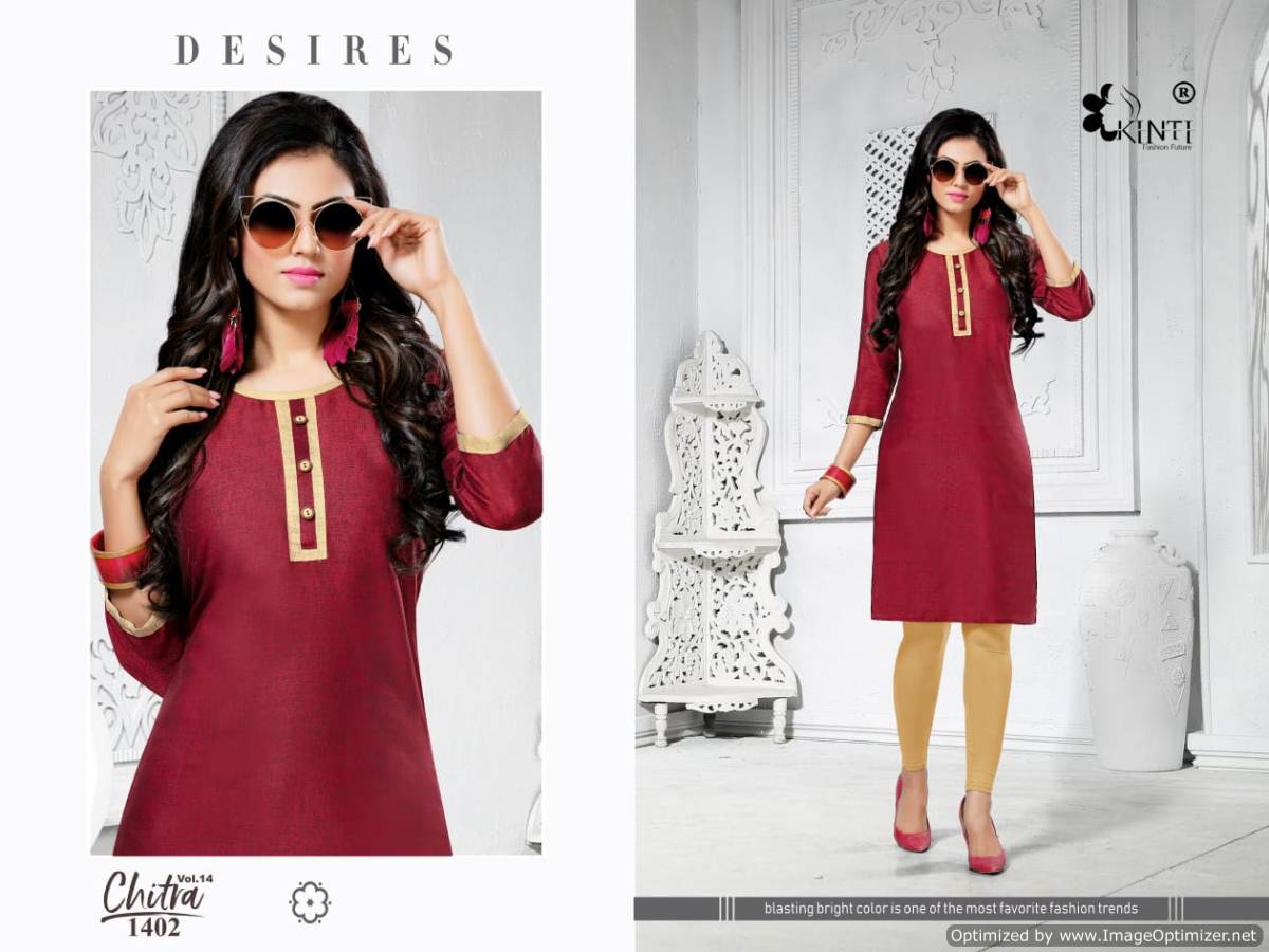 Kinti By Chitra Vol 14 Handloom Cotton Kurti Collection