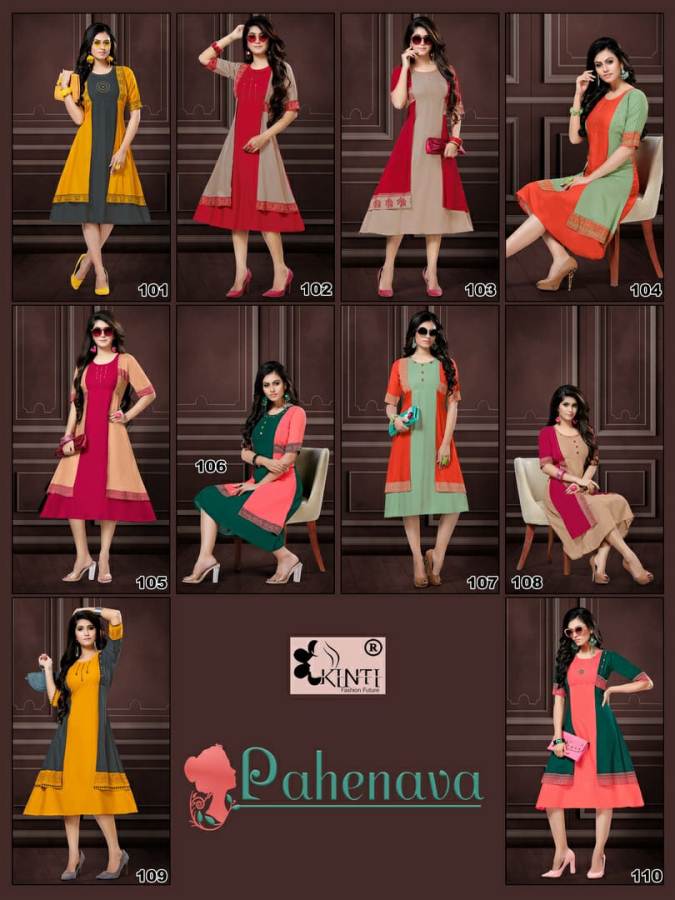 Kinti By Pahenava Heavy Rayon Kurti Collection