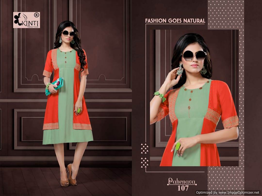 Kinti By Pahenava Heavy Rayon Kurti Collection