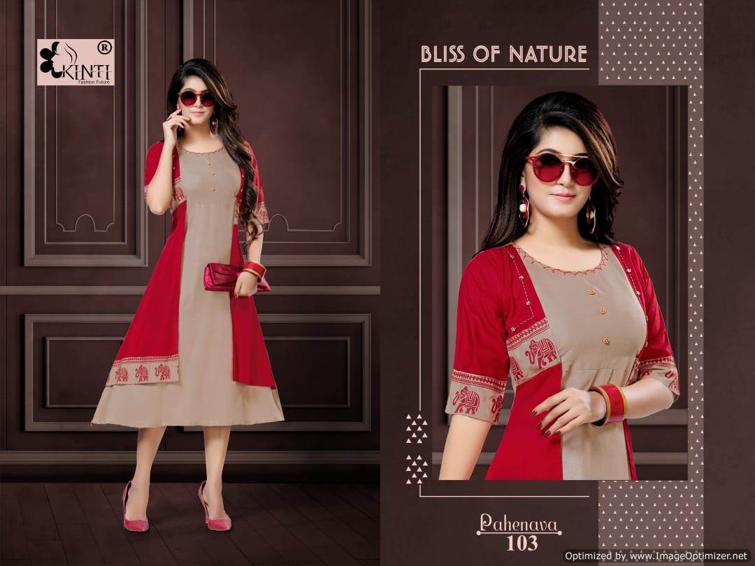 Kinti By Pahenava Heavy Rayon Kurti Collection