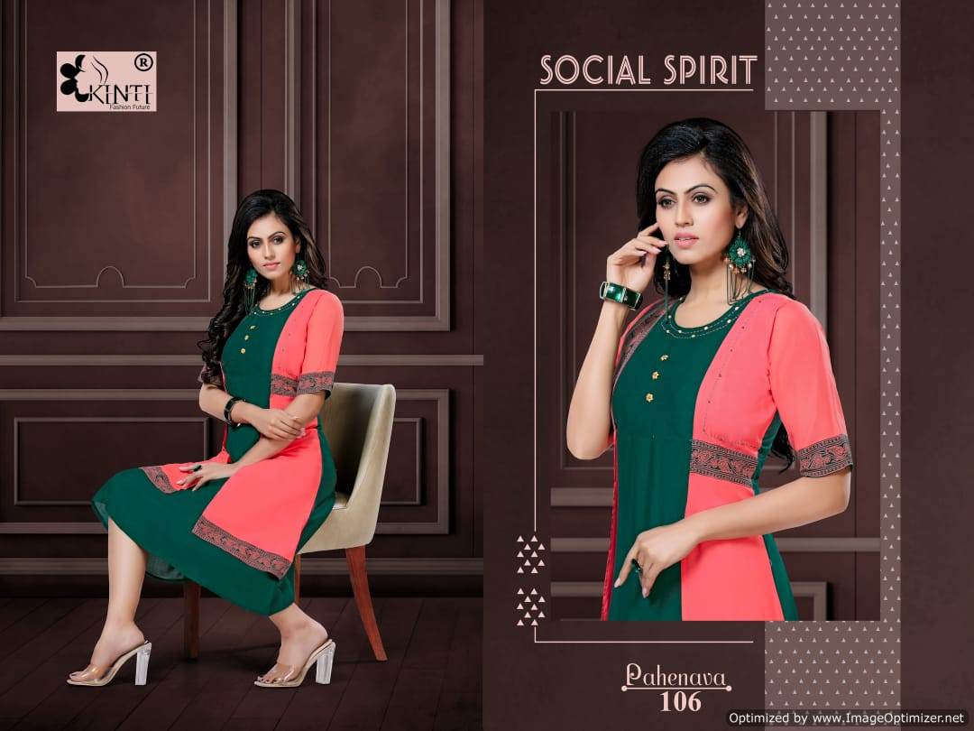 Kinti By Pahenava Heavy Rayon Kurti Collection