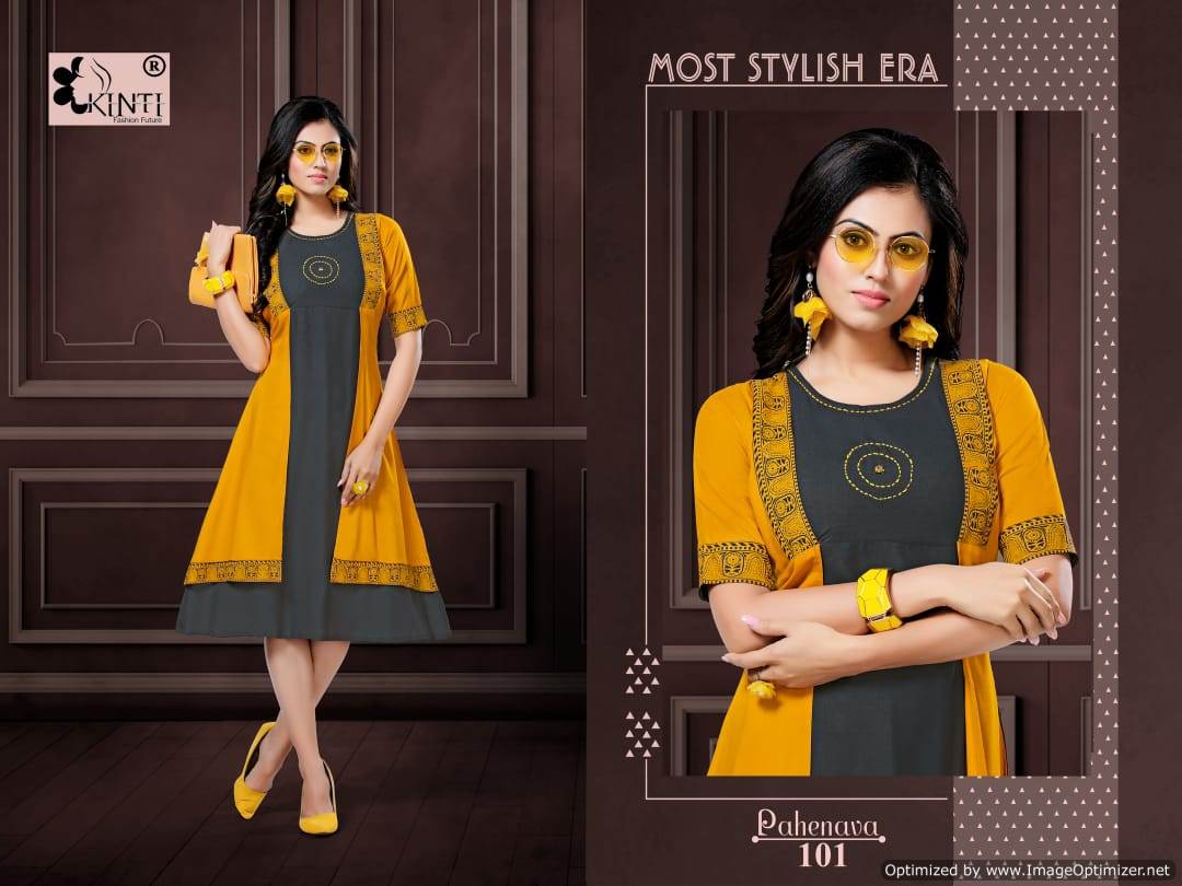 Kinti By Pahenava Heavy Rayon Kurti Collection