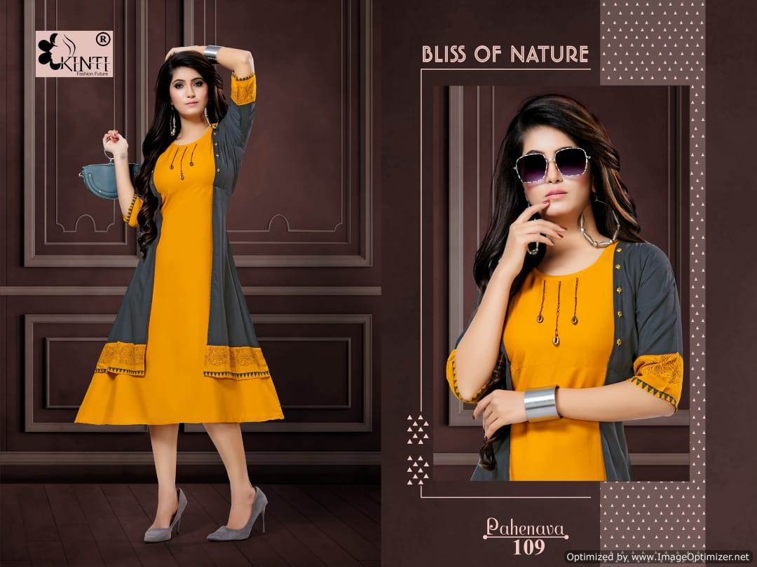 Kinti By Pahenava Heavy Rayon Kurti Collection