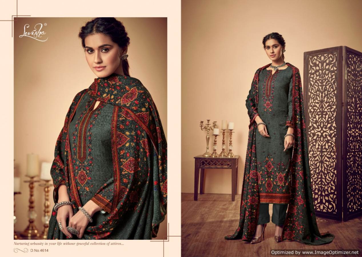 Levisha By Femina Vol 7 Pure Pashmina Printed Dress Material