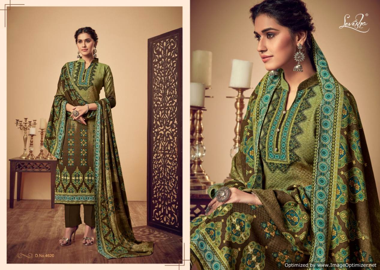 Levisha By Femina Vol 7 Pure Pashmina Printed Dress Material