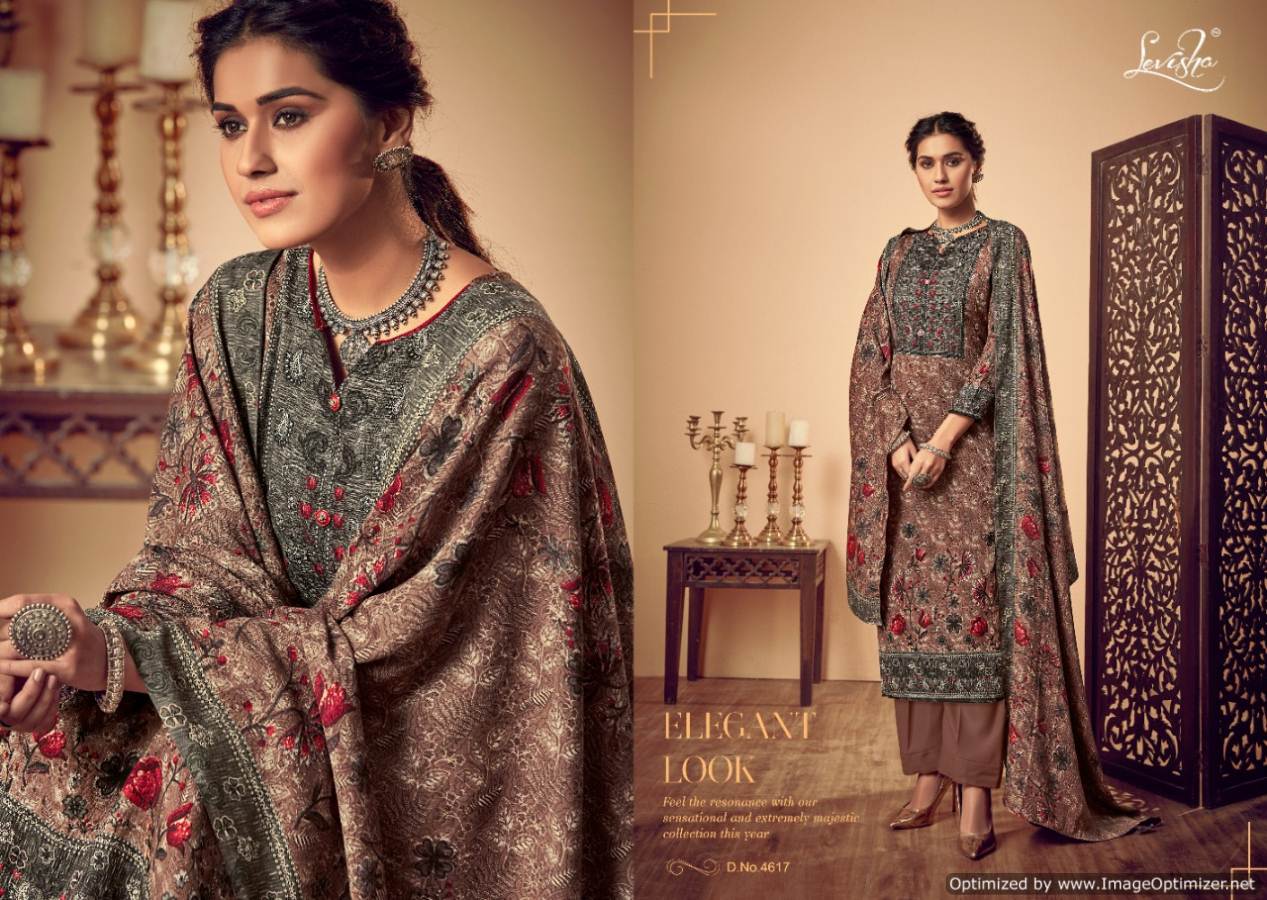 Levisha By Femina Vol 7 Pure Pashmina Printed Dress Material