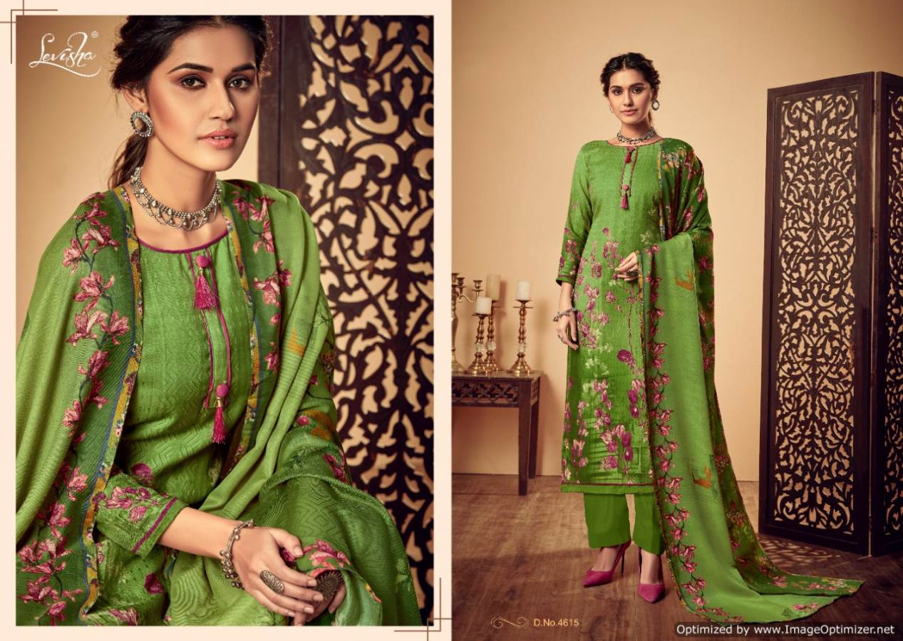 Levisha By Femina Vol 7 Pure Pashmina Printed Dress Material