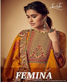 Levisha By Femina Vol 7 Pure Pashmina Printed Dress Material