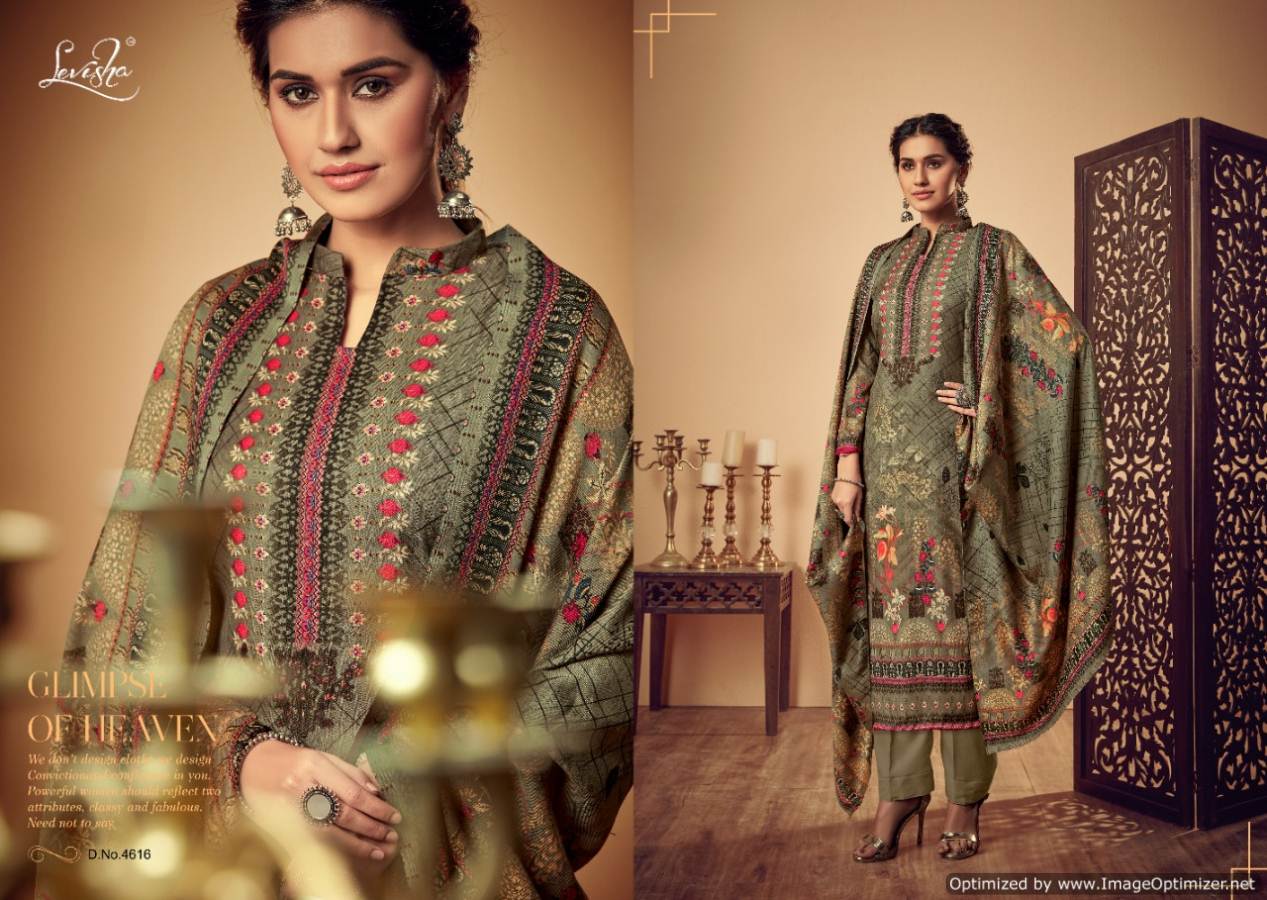 Levisha By Femina Vol 7 Pure Pashmina Printed Dress Material