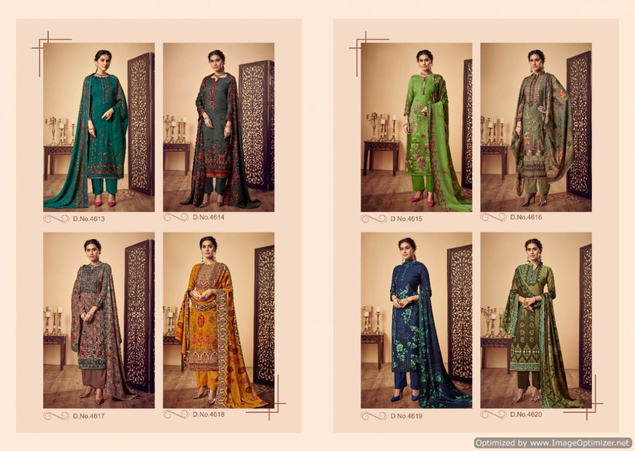Levisha By Femina Vol 7 Pure Pashmina Printed Dress Material