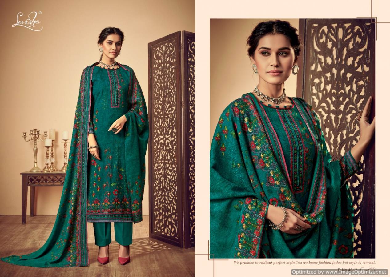 Levisha By Femina Vol 7 Pure Pashmina Printed Dress Material