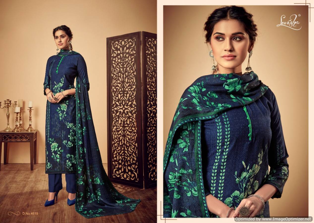 Levisha By Femina Vol 7 Pure Pashmina Printed Dress Material