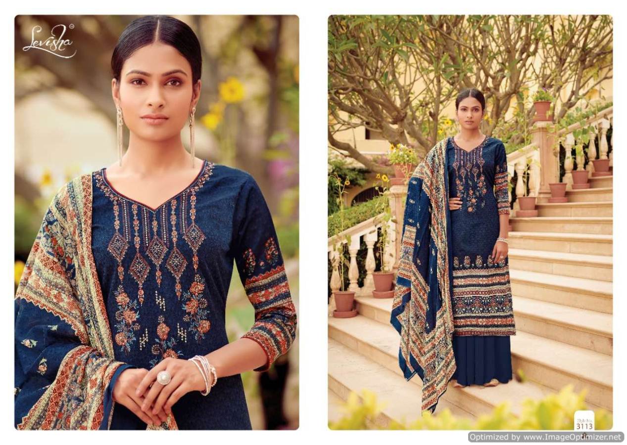 Levisha By Zaina Pure Pashmina Printed Dress Material Catalogue