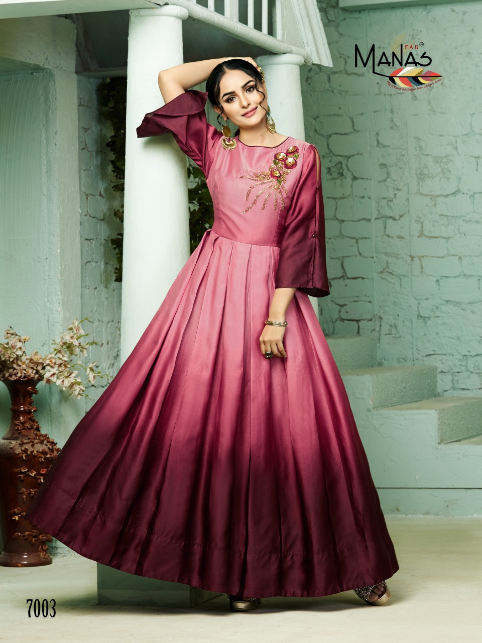 Manas Present Zaira Long Heavy Designers Kurtis Catalogue.
