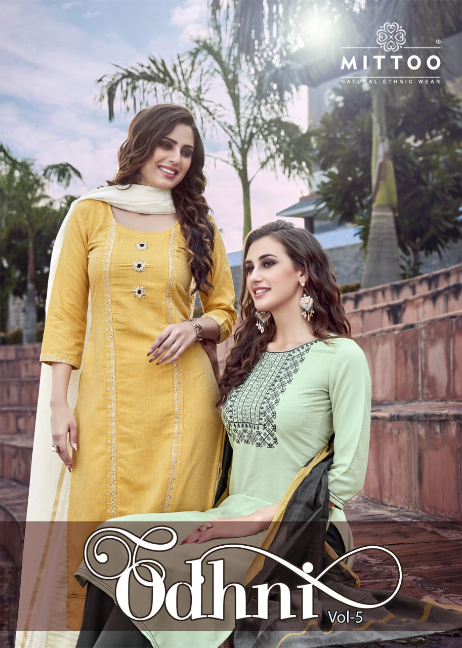 Mittoo Present Odhni Vol 5 Designer Kurtis With Dupatta Catalogue