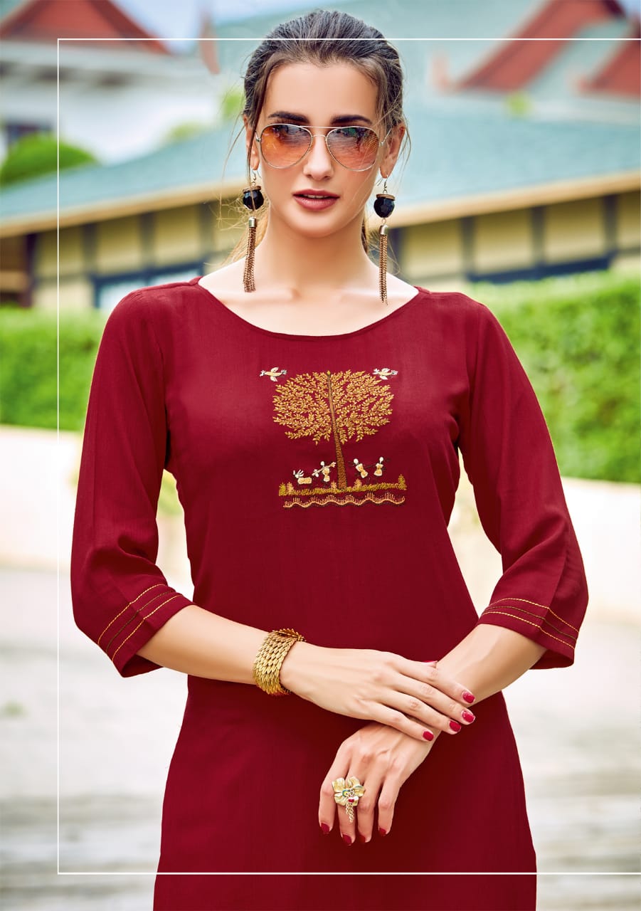 Mittoo  By Panghat Vol 10 Designer Kurtis With Plazzo Catalogue