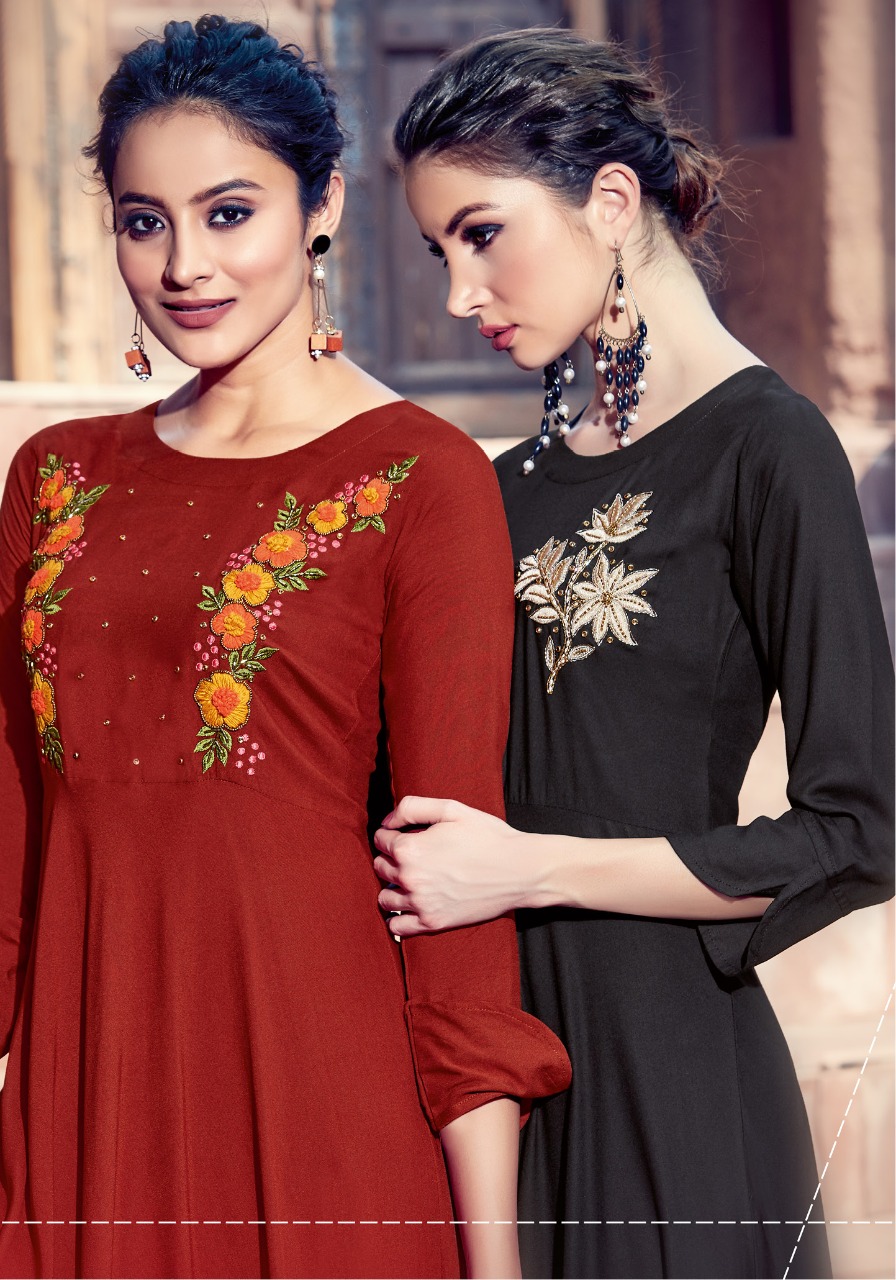 Parra Studio Present Naisaa Designers Kurtis With Plazzo Catalogue