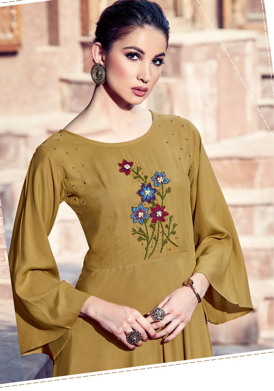 Parra Studio Present Naisaa Designers Kurtis With Plazzo Catalogue
