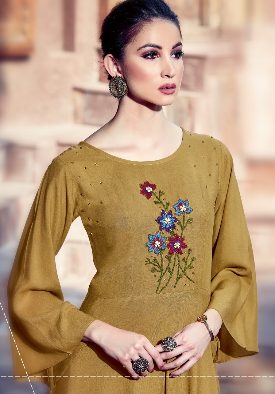 Parra Studio Present Naisaa Designers Kurtis With Plazzo Catalogue