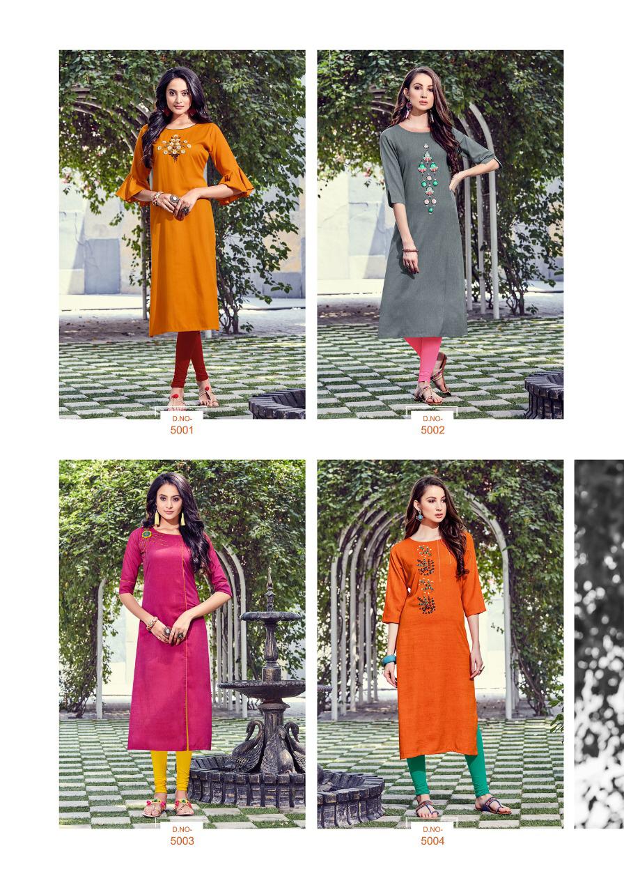 Parra Studio Present Minaz Designer Kurtis Catalogue.