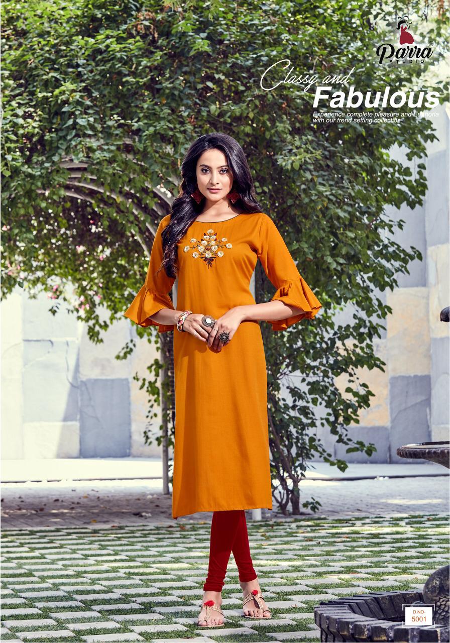Parra Studio Present Minaz Designer Kurtis Catalogue.