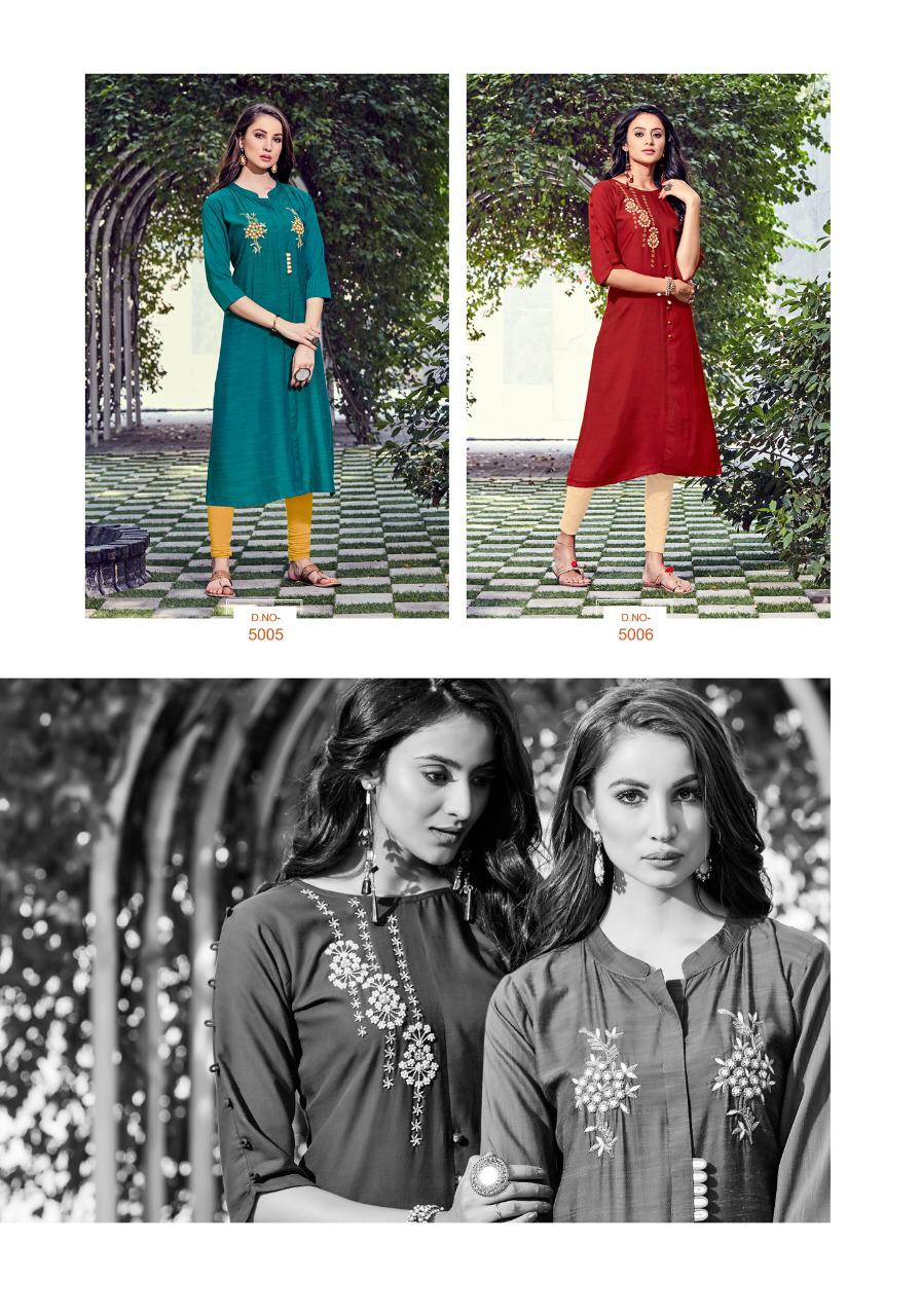 Parra Studio Present Minaz Designer Kurtis Catalogue.