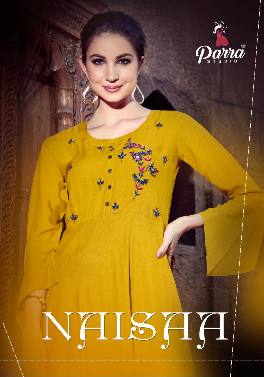Parra Studio Present Naisaa Beautiful Kurtis With Plazzo Collection.