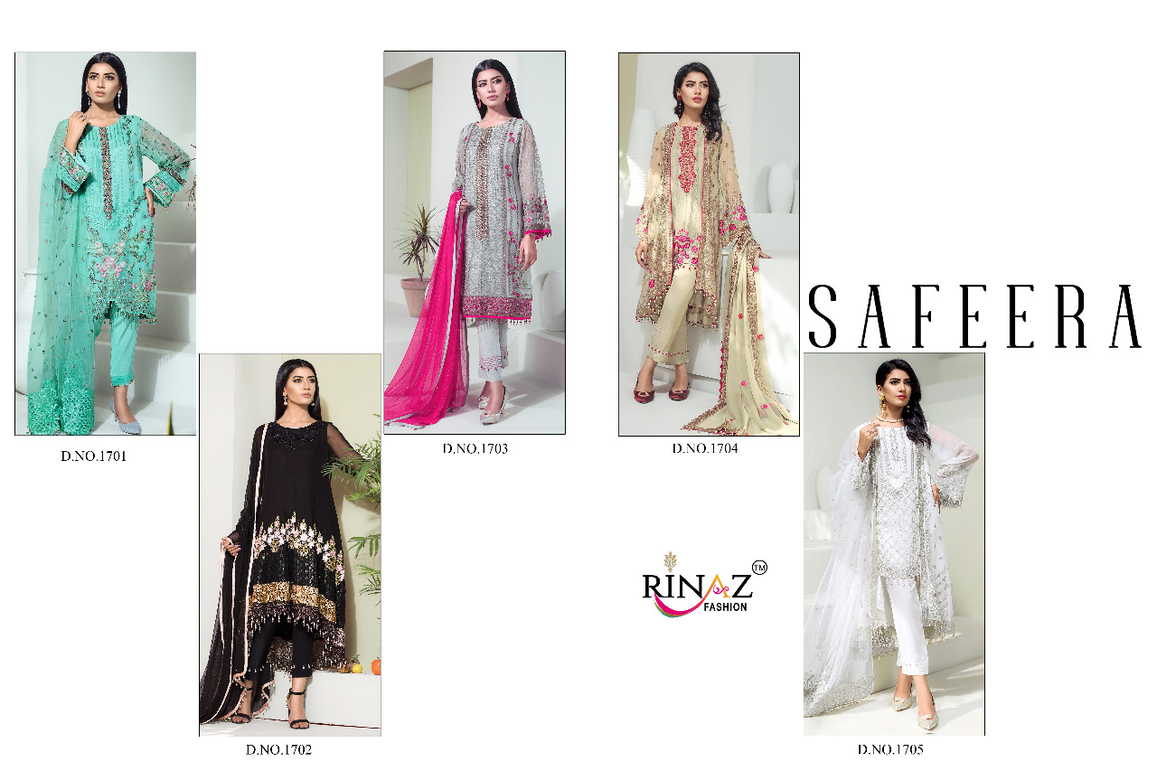 Rinaz By Safeera Pakistani Style Suit Catalog