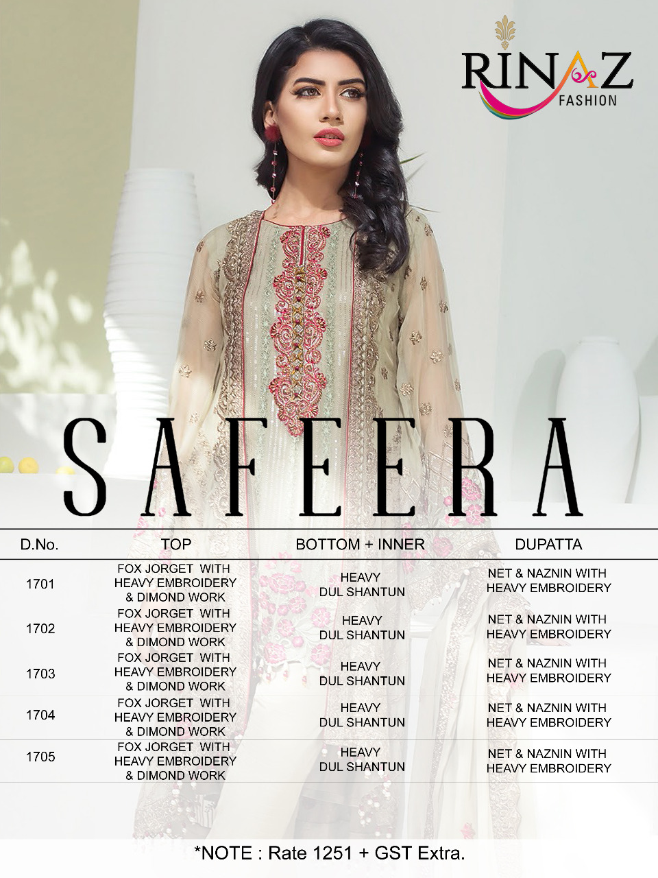 Rinaz By Safeera Pakistani Style Suit Catalog