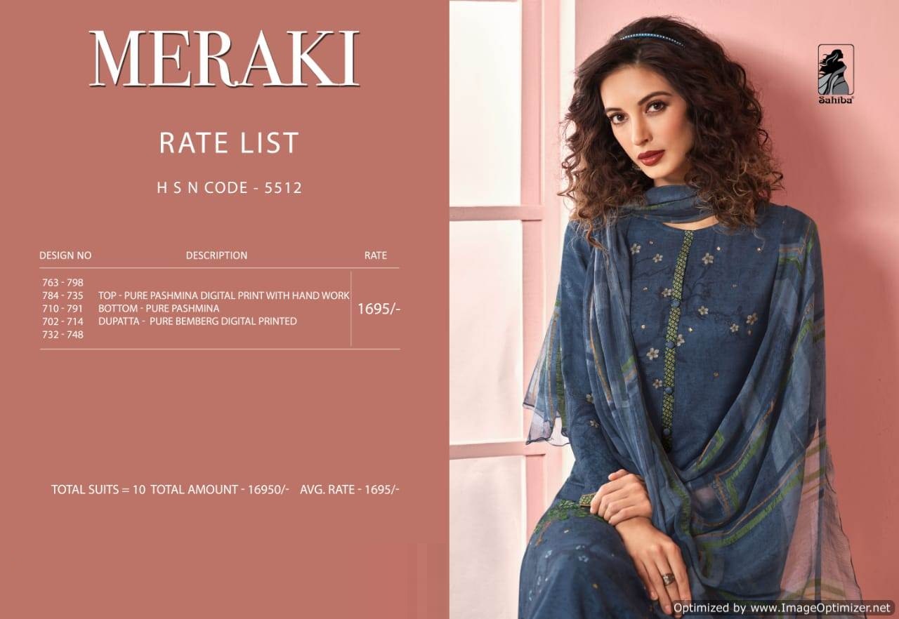 Sahiba By Meraki Heavy Digital Printed Winter Collection Of Dress Material.