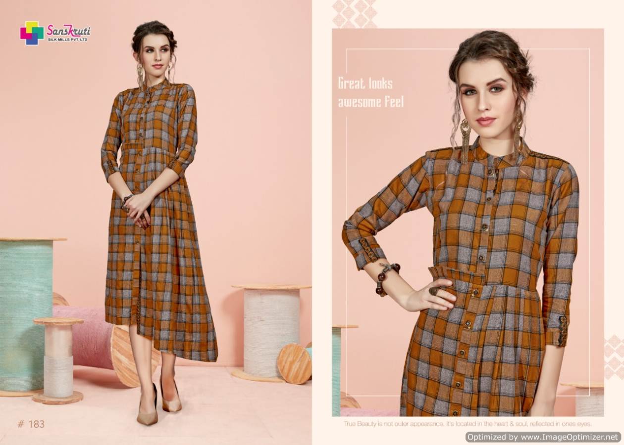 Sanskruti By Aafiya Stylish Winter Collection Kurtis Catalogue