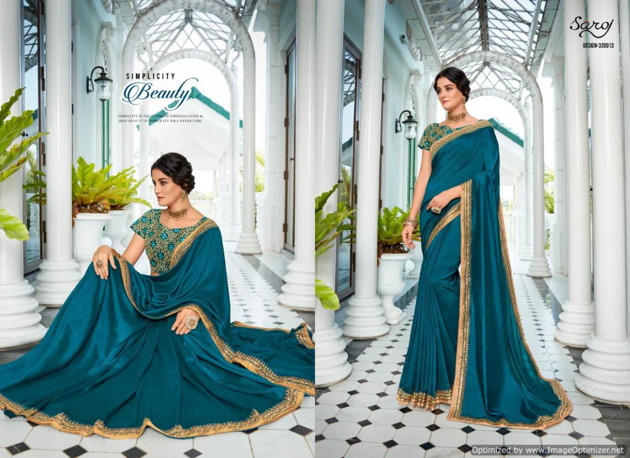 Saroj By Sanskar Vol 2 Party Wear Vichitra Silk Saree Collection