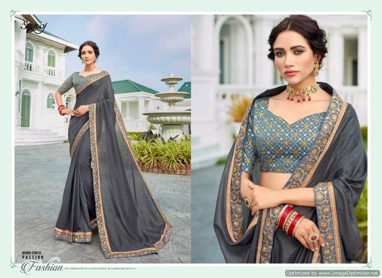 Saroj By Sanskar Vol 2 Party Wear Vichitra Silk Saree Collection