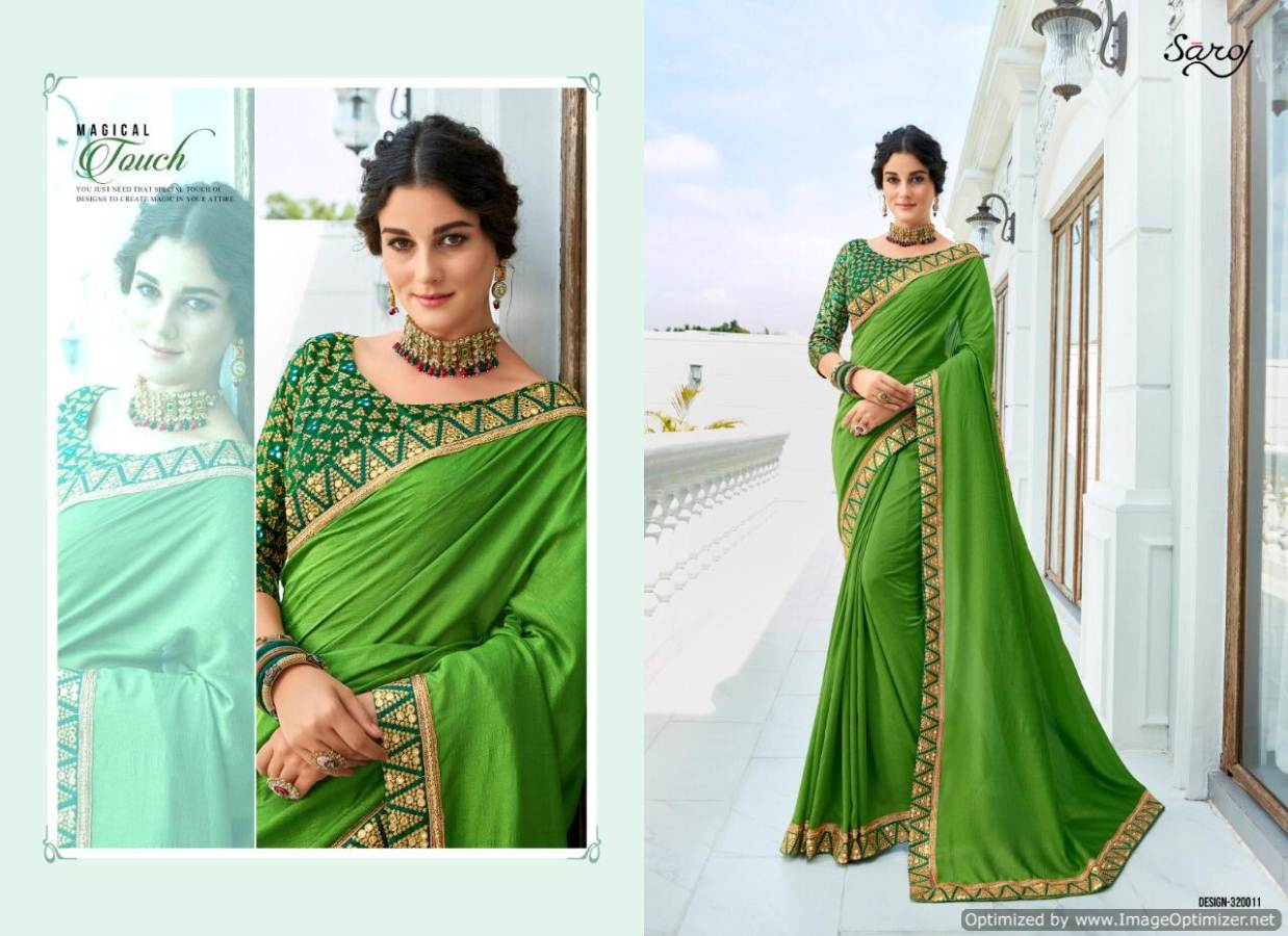 Saroj By Sanskar Vol 2 Party Wear Vichitra Silk Saree Collection