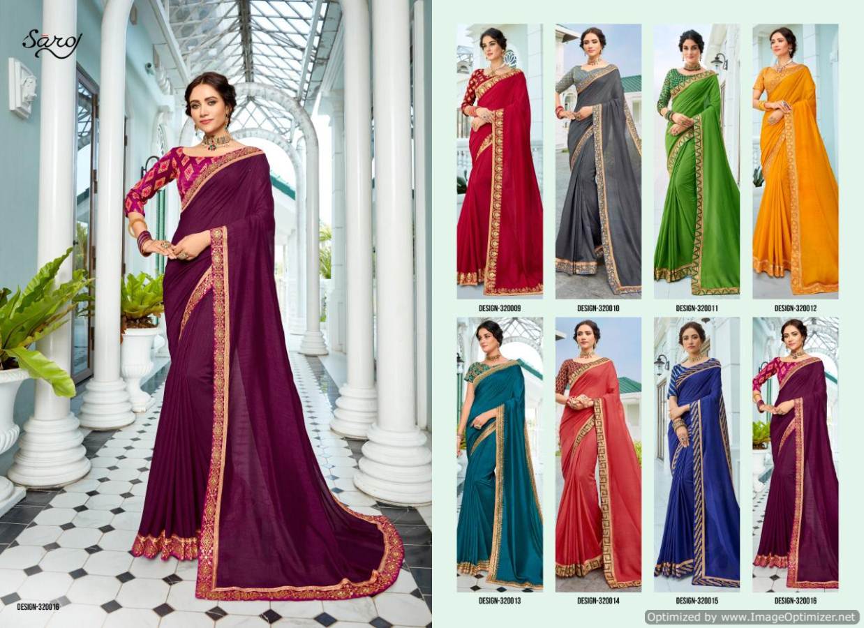 Saroj By Sanskar Vol 2 Party Wear Vichitra Silk Saree Collection