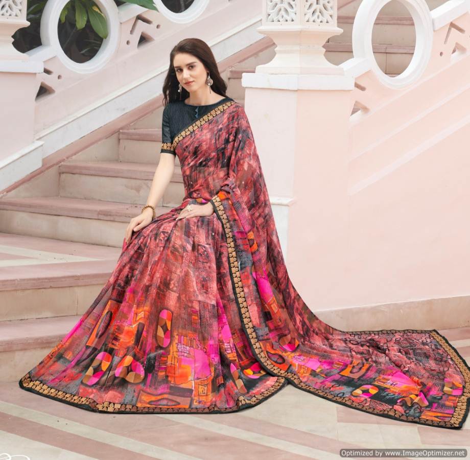 Shangrila By Fortune Vol 2 Pure Georgette Printed Saree Collection