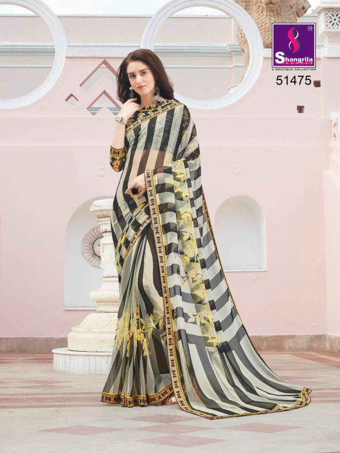 Shangrila By Fortune Vol 2 Pure Georgette Printed Saree Collection