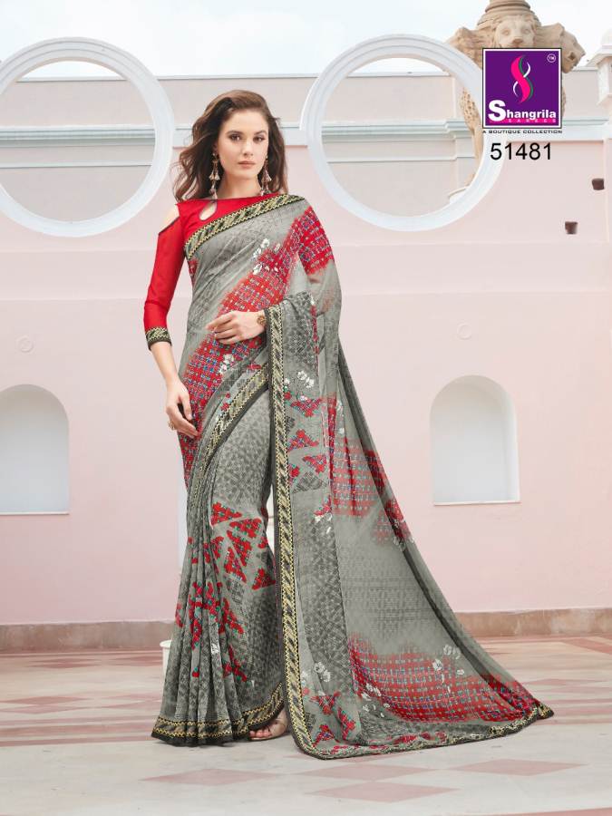 Shangrila By Fortune Vol 2 Pure Georgette Printed Saree Collection